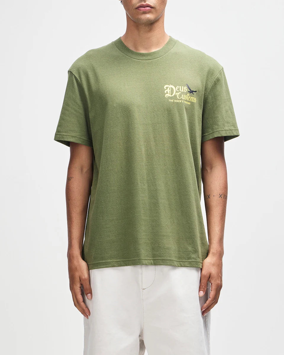 DEUS EX MACHINA BEEP-BEEP TEE - PINE GREEN