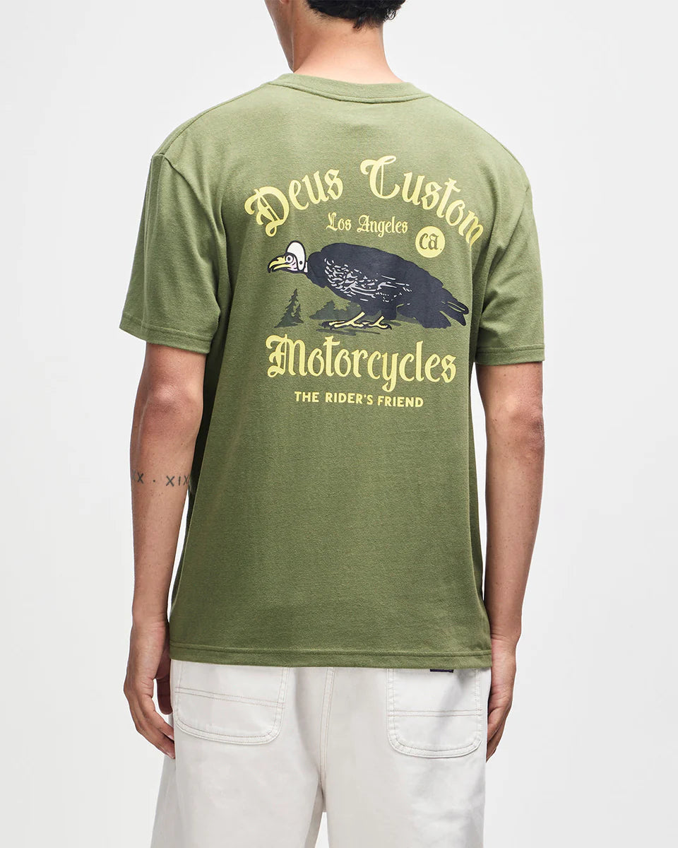 DEUS EX MACHINA BEEP-BEEP TEE - PINE GREEN