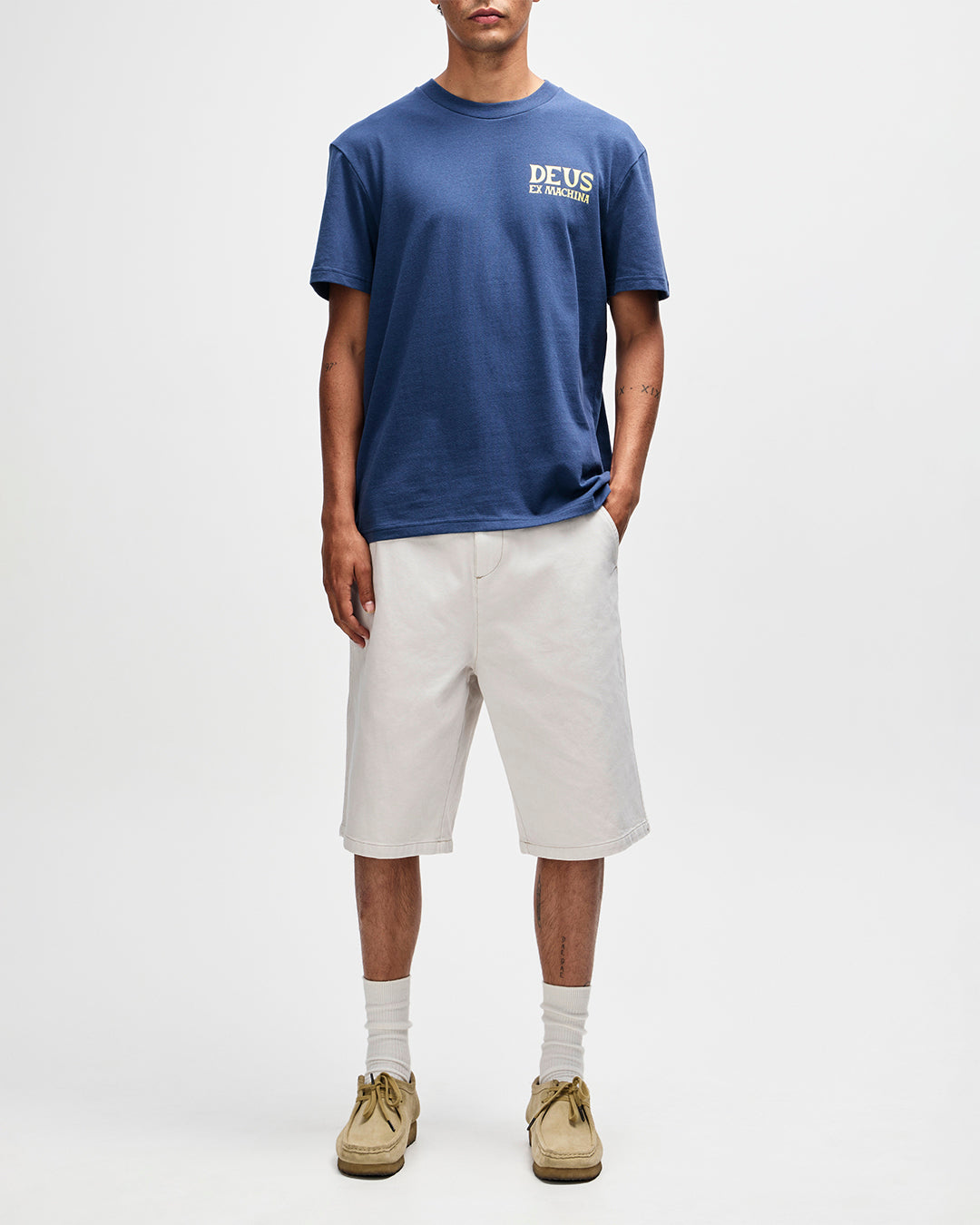 DEUS EX MACHINA Chinook Tee - Mechanic Blue