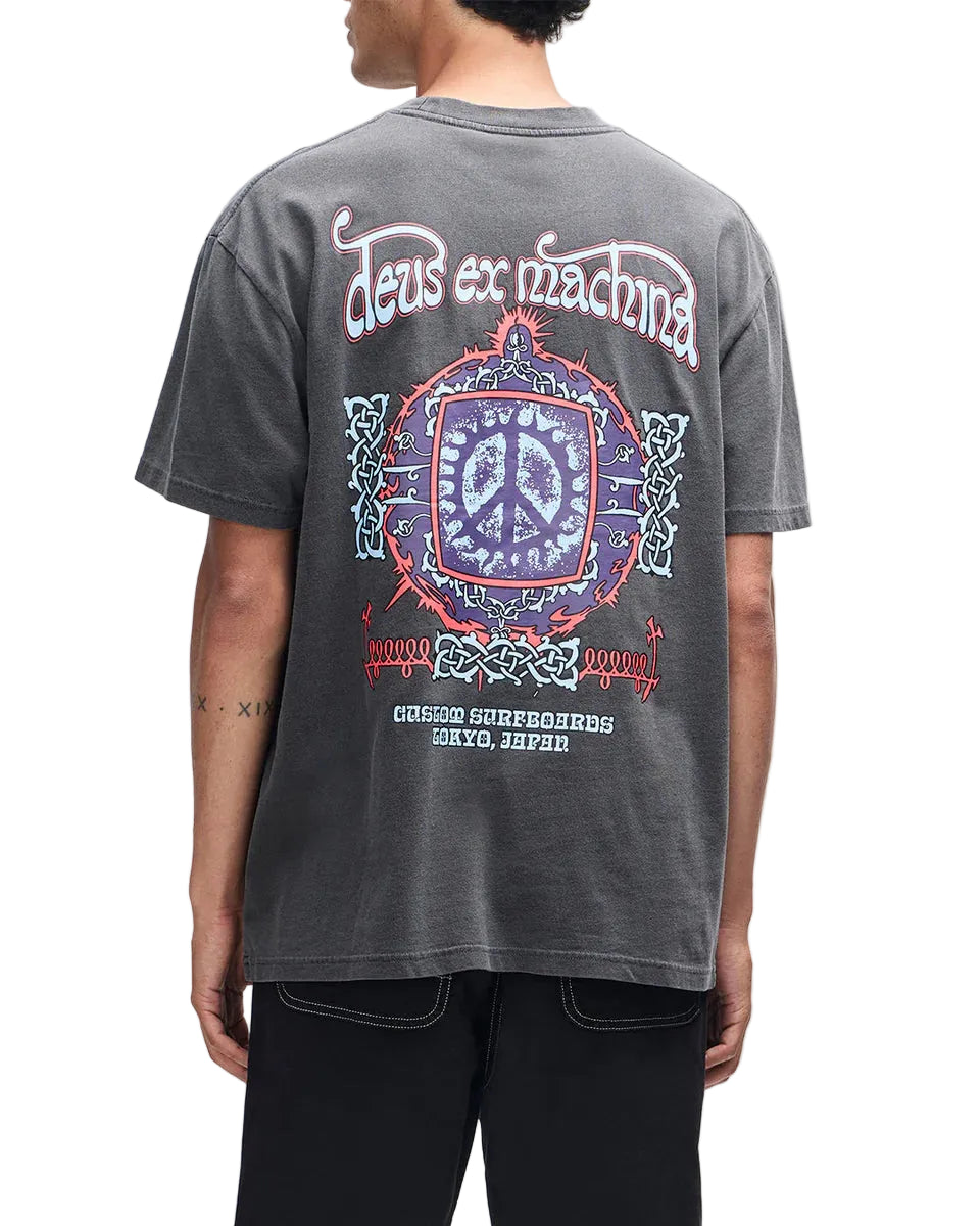 DEUS EX MACHINA VIRTUAL INSANITY TEE - ANTHRACITE
