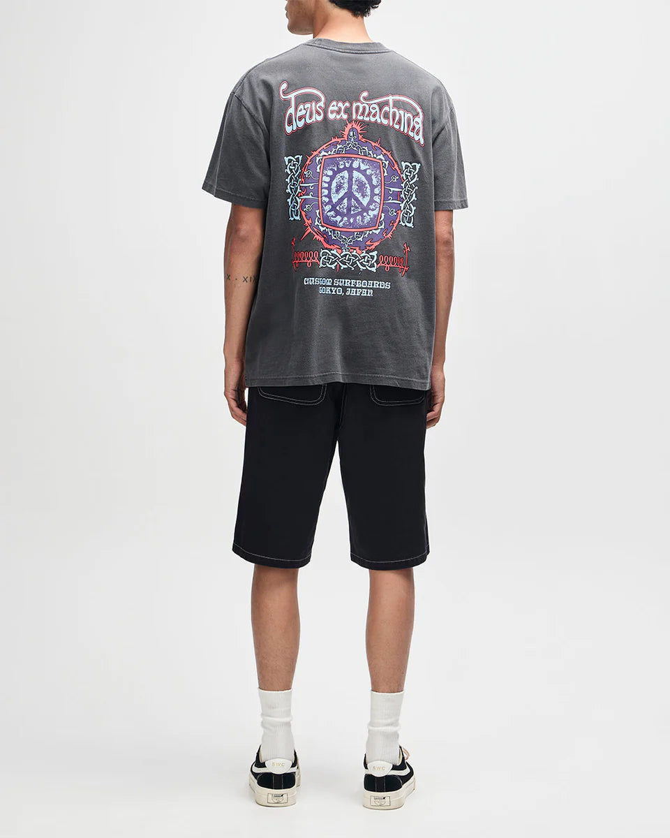 DEUS EX MACHINA VIRTUAL INSANITY TEE - ANTHRACITE