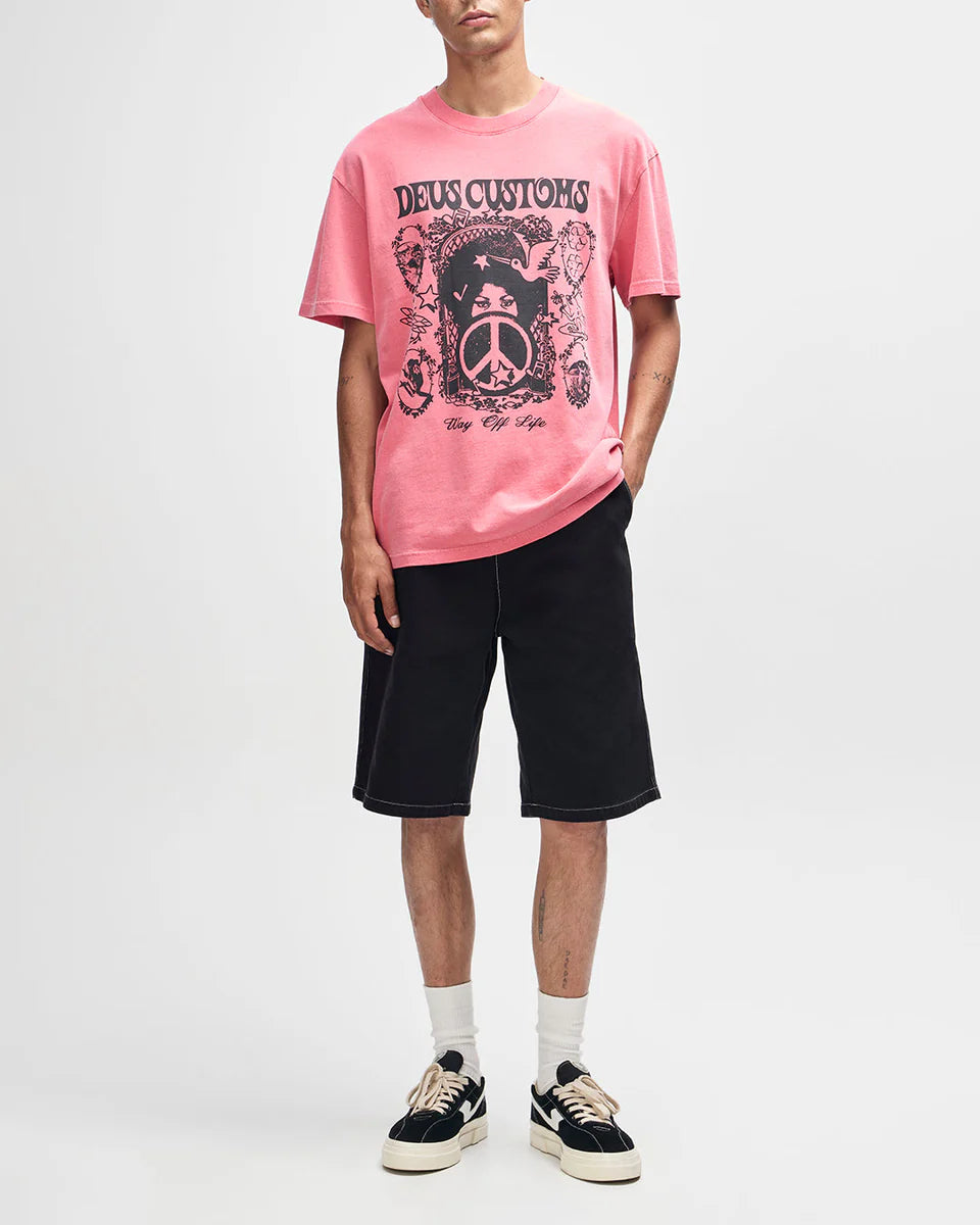 DEUS EX MACHINA MOTHER-EARTH TEE - MELON RED