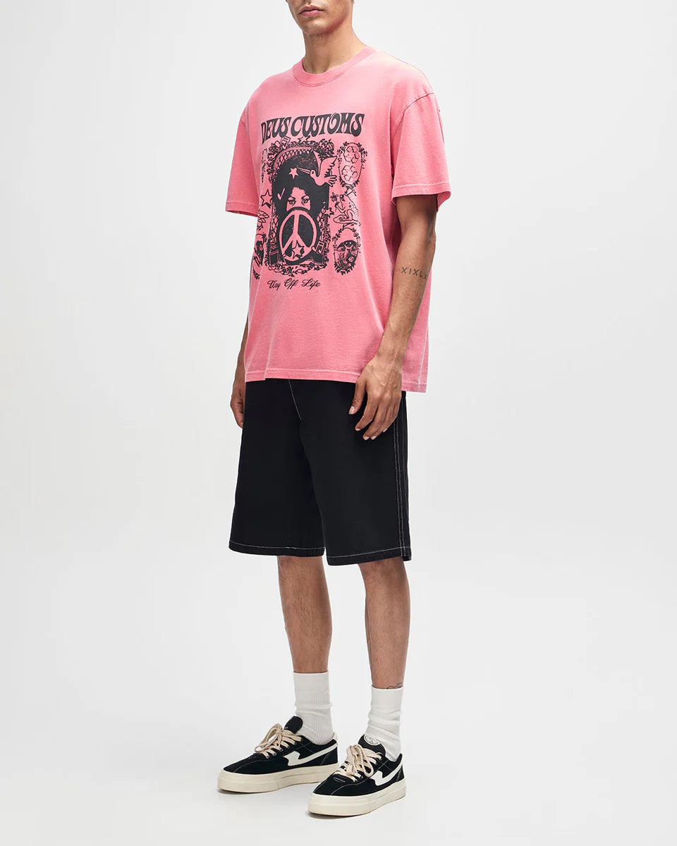 DEUS EX MACHINA MOTHER-EARTH TEE - MELON RED