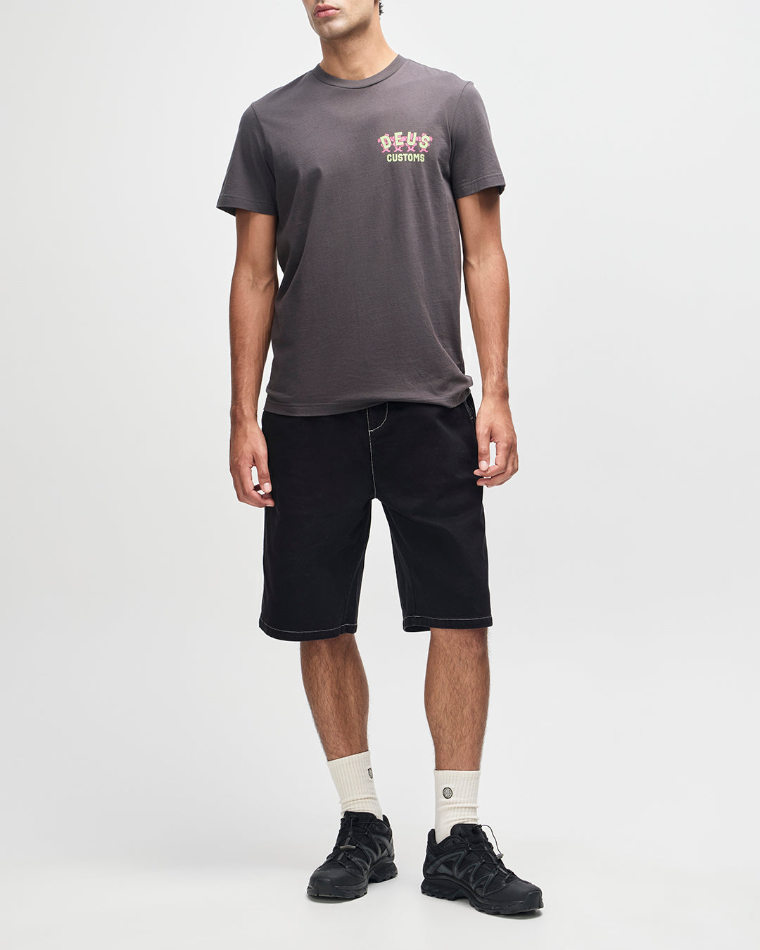 DEUS EX MACHINA Fancy Pansy Tee - Anthracite