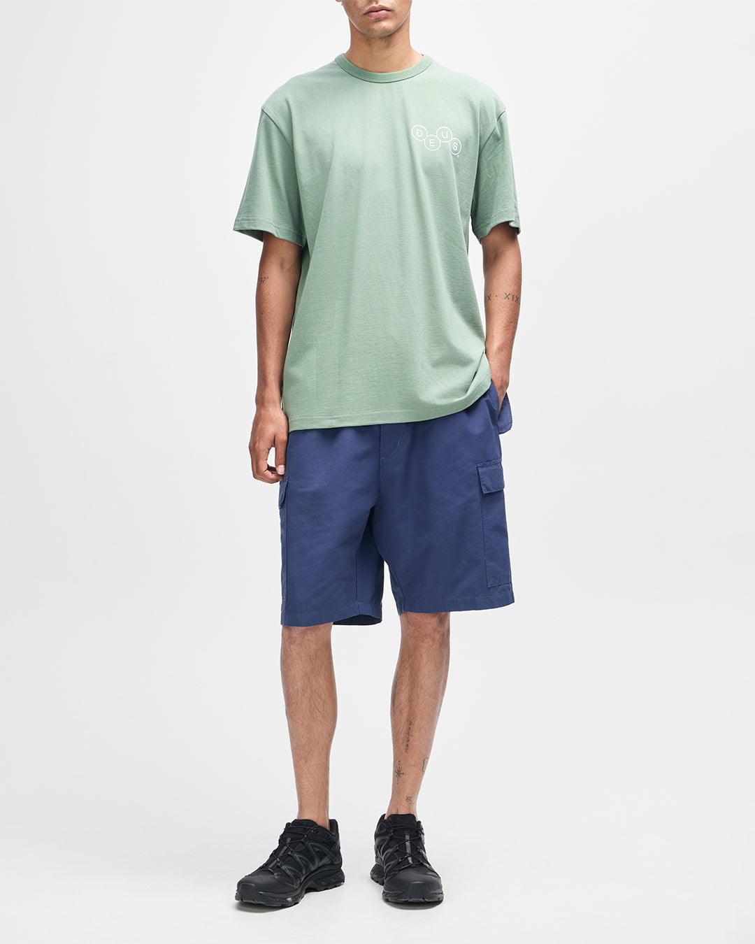 DEUS EX MACHINA Mechanism Tee - Loden Frost Green