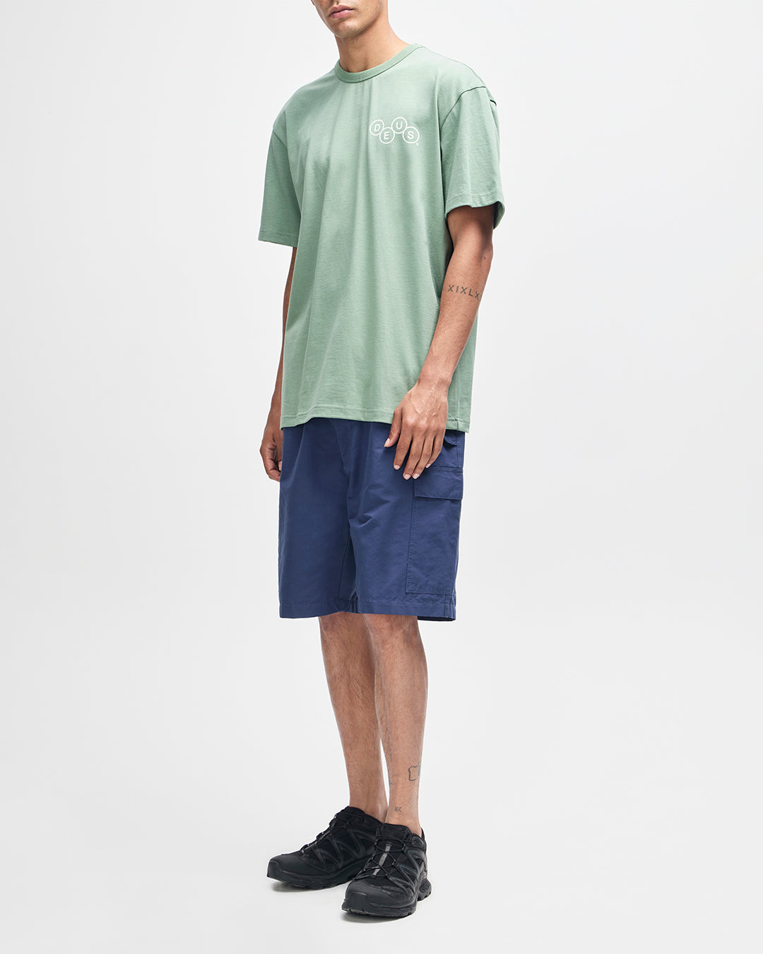 DEUS EX MACHINA Mechanism Tee - Loden Frost Green