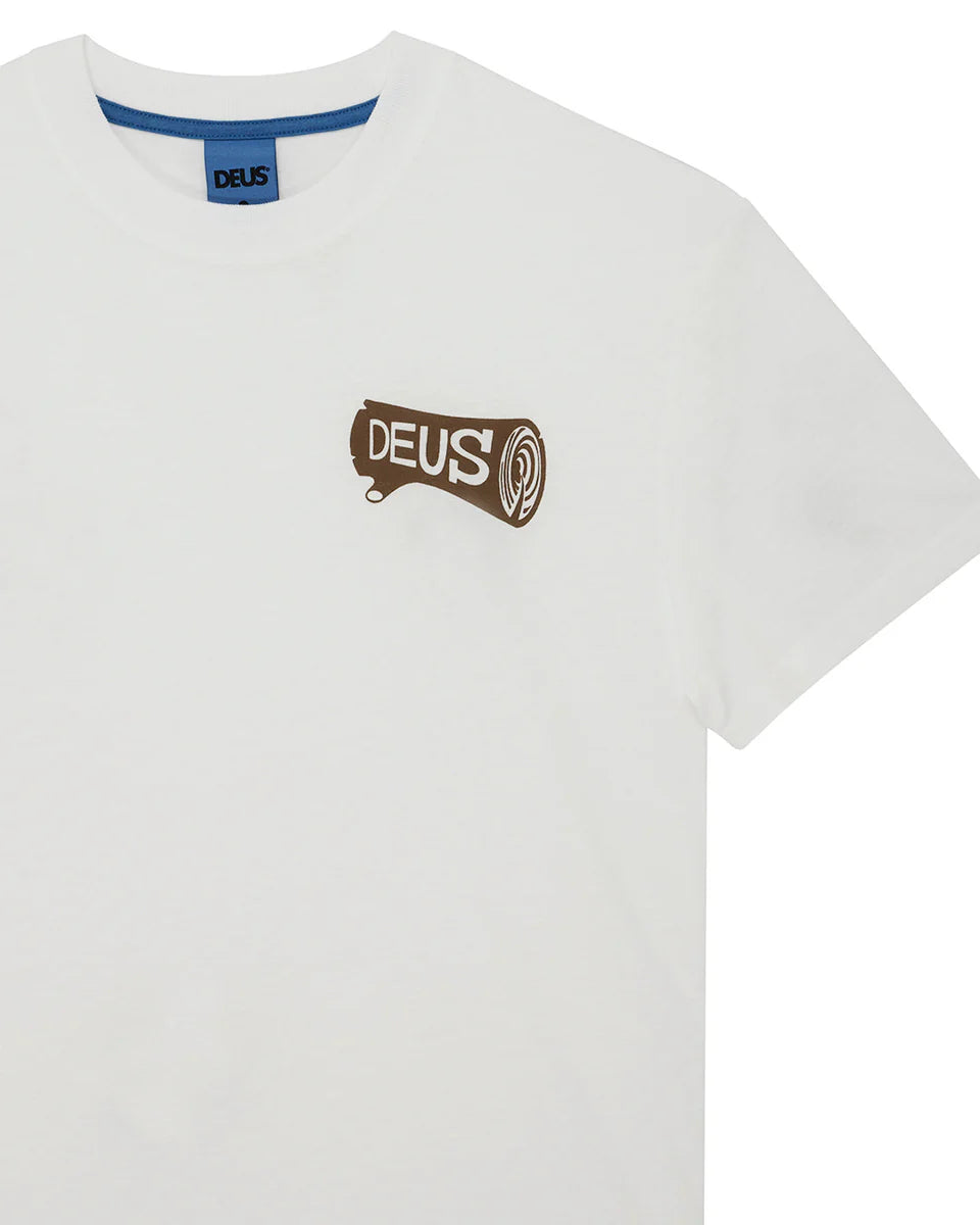 DEUS EX MACHINA LOG TEE - VINTAGE WHITE
