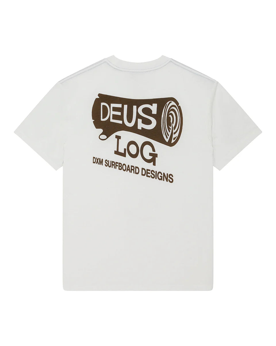 DEUS EX MACHINA LOG TEE - VINTAGE WHITE
