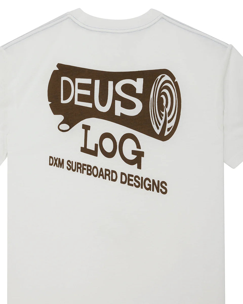DEUS EX MACHINA LOG TEE - VINTAGE WHITE