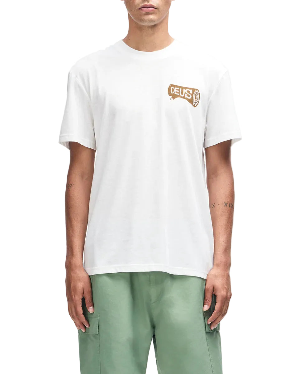 DEUS EX MACHINA LOG TEE - VINTAGE WHITE