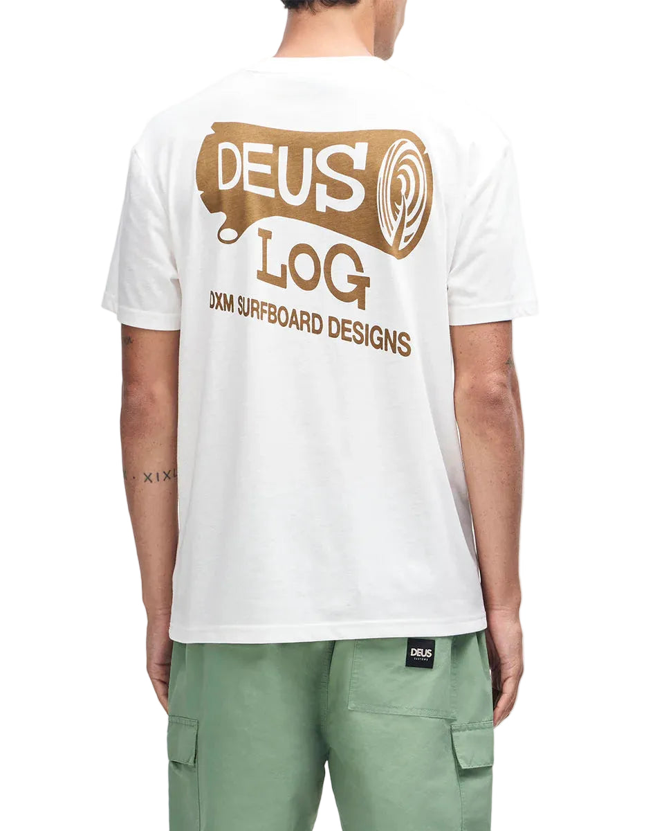 DEUS EX MACHINA LOG TEE - VINTAGE WHITE
