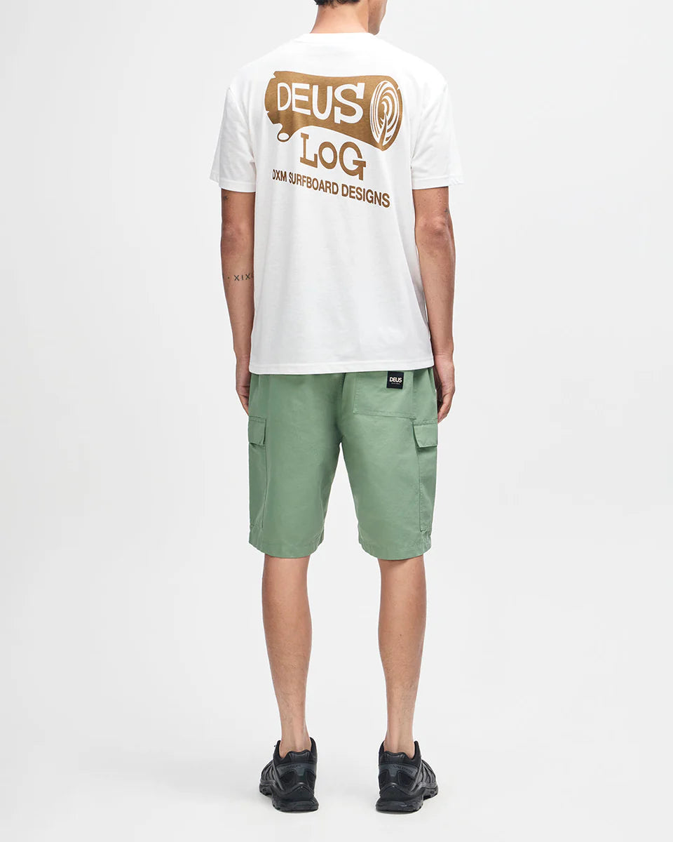 DEUS EX MACHINA LOG TEE - VINTAGE WHITE