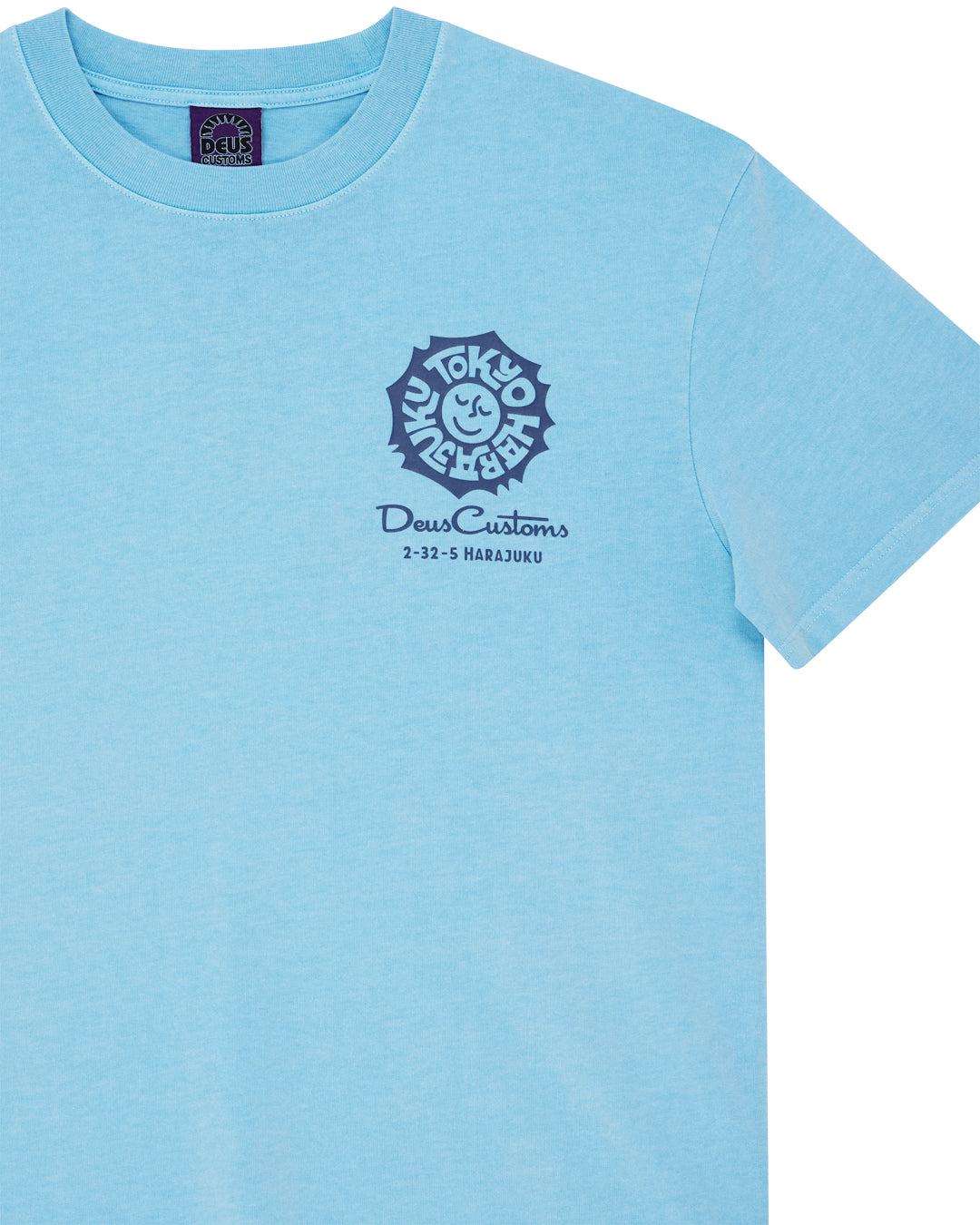 DEUS EX MACHINA Tokyo Address Tee - Bonnie Blue