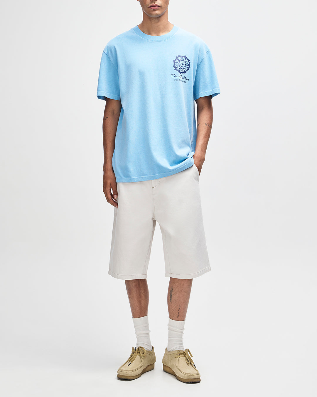DEUS EX MACHINA Tokyo Address Tee - Bonnie Blue