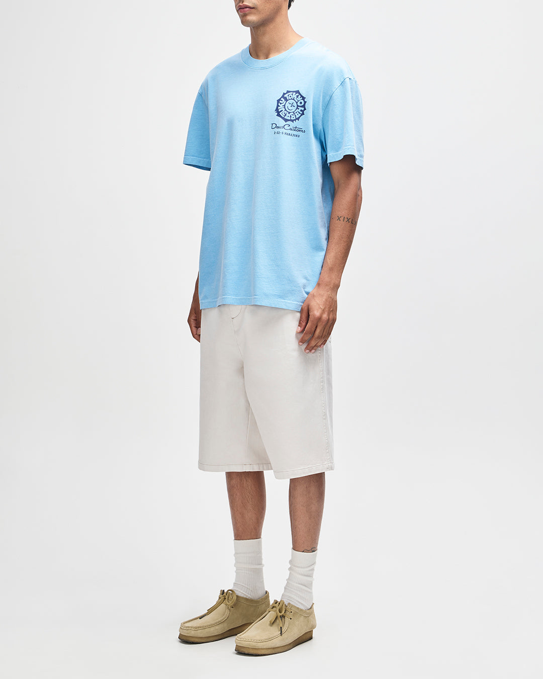 DEUS EX MACHINA Tokyo Address Tee - Bonnie Blue