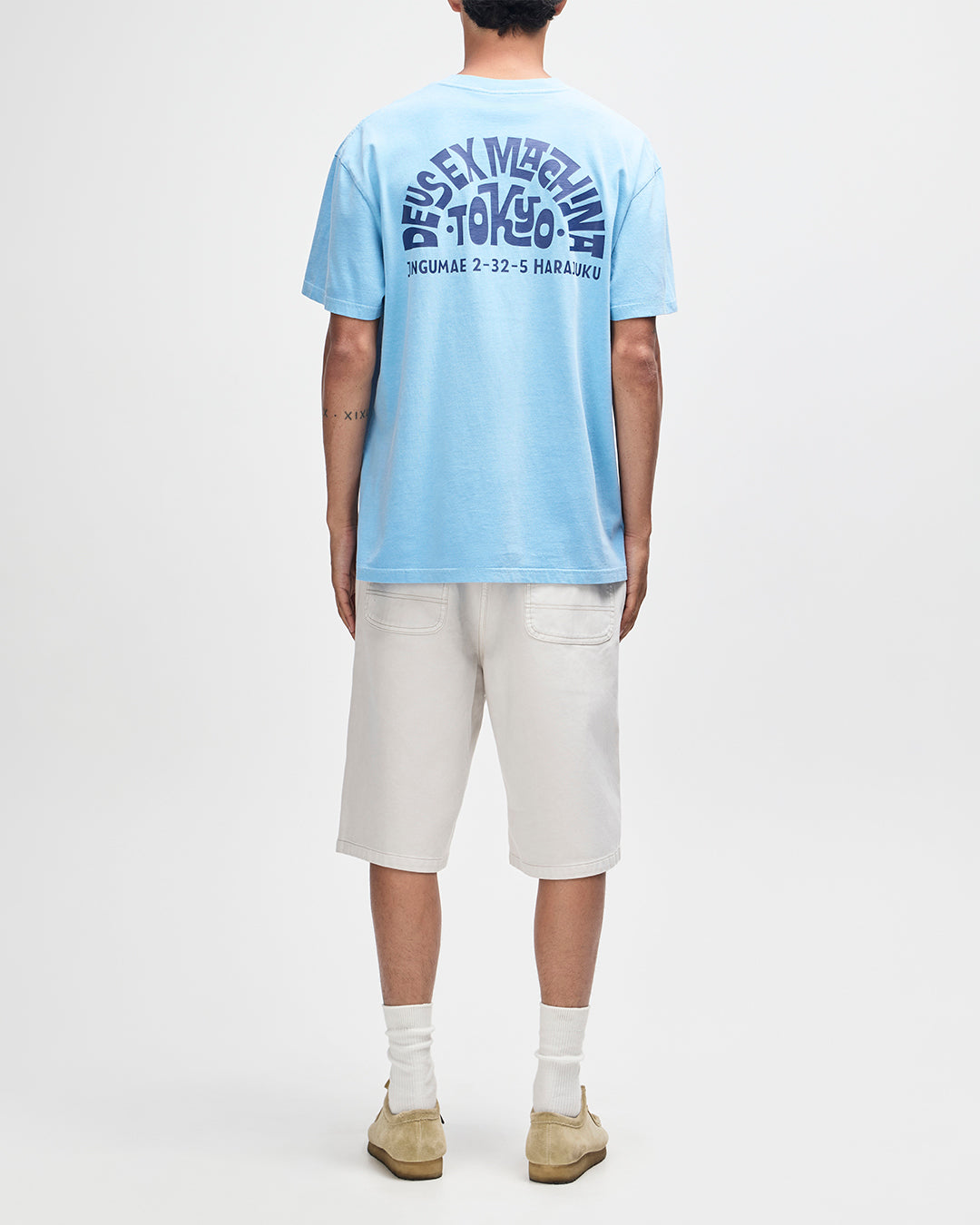DEUS EX MACHINA Tokyo Address Tee - Bonnie Blue