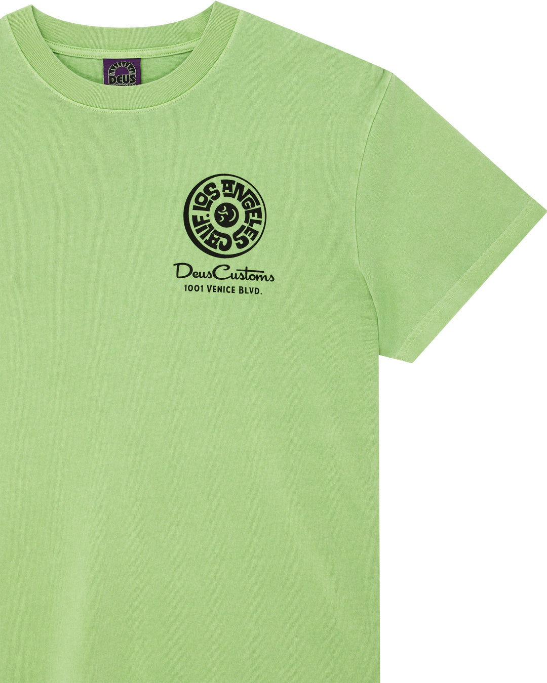 DEUS EX MACHINA Los Angeles Address Tee - Parrot Green