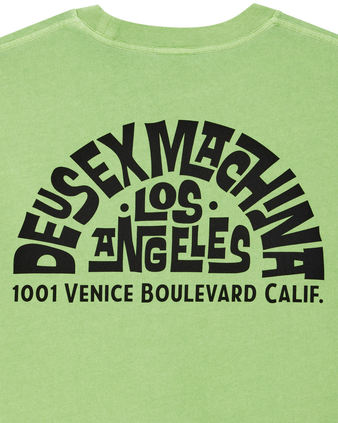 DEUS EX MACHINA Los Angeles Address Tee - Parrot Green