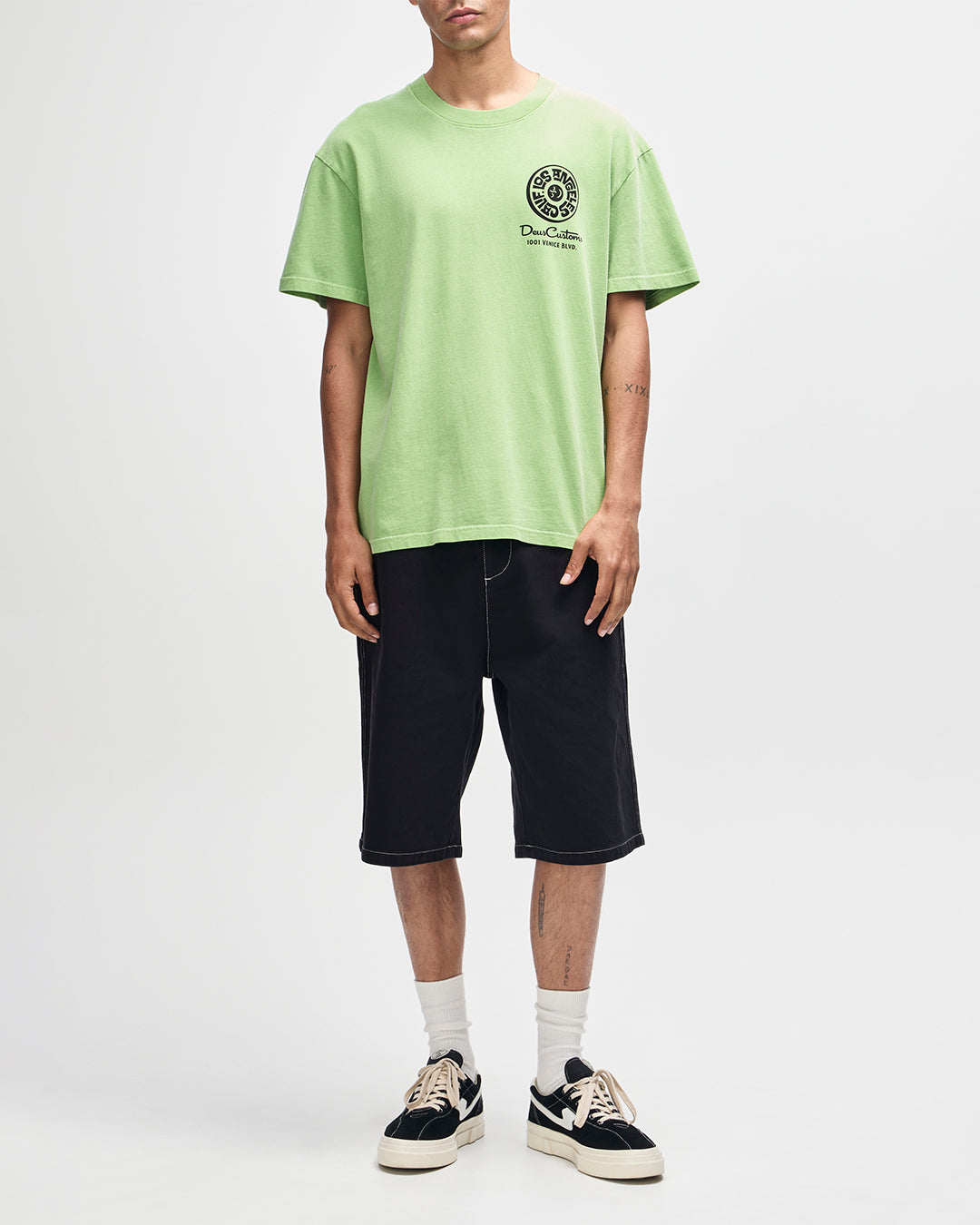 DEUS EX MACHINA Los Angeles Address Tee - Parrot Green