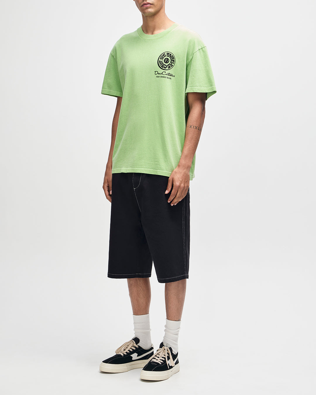 DEUS EX MACHINA Los Angeles Address Tee - Parrot Green