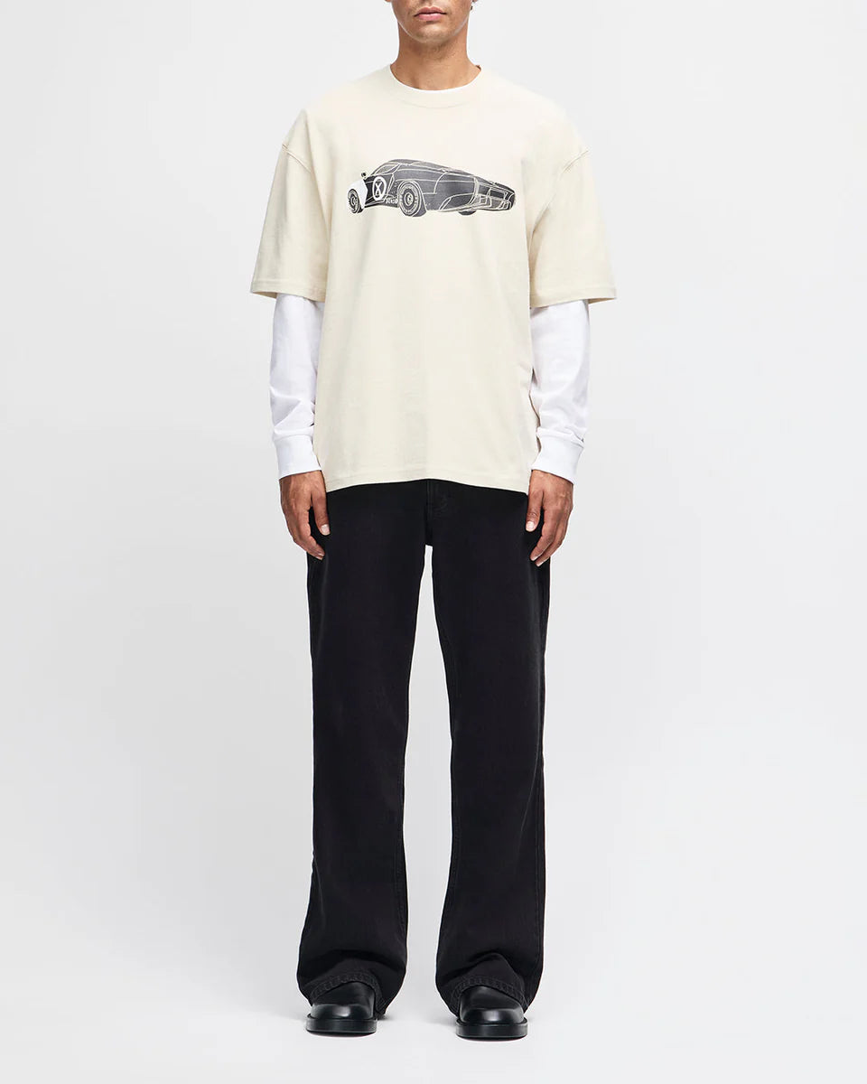 DEUS EX MACHINA DEUS X AGTZ TWIN TAIL SERIES TEE - BONE WHITE
