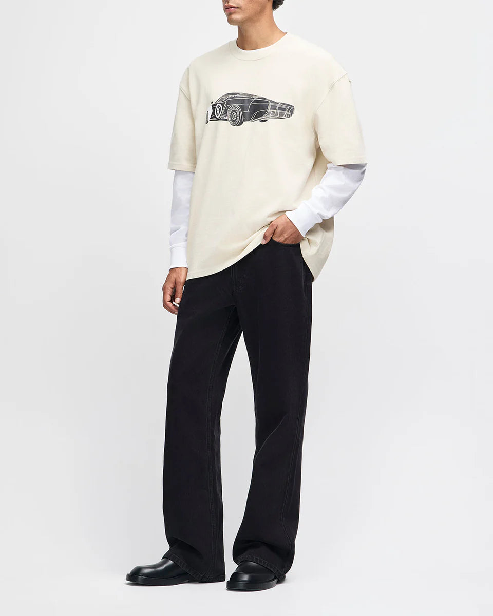 DEUS EX MACHINA DEUS X AGTZ TWIN TAIL SERIES TEE - BONE WHITE
