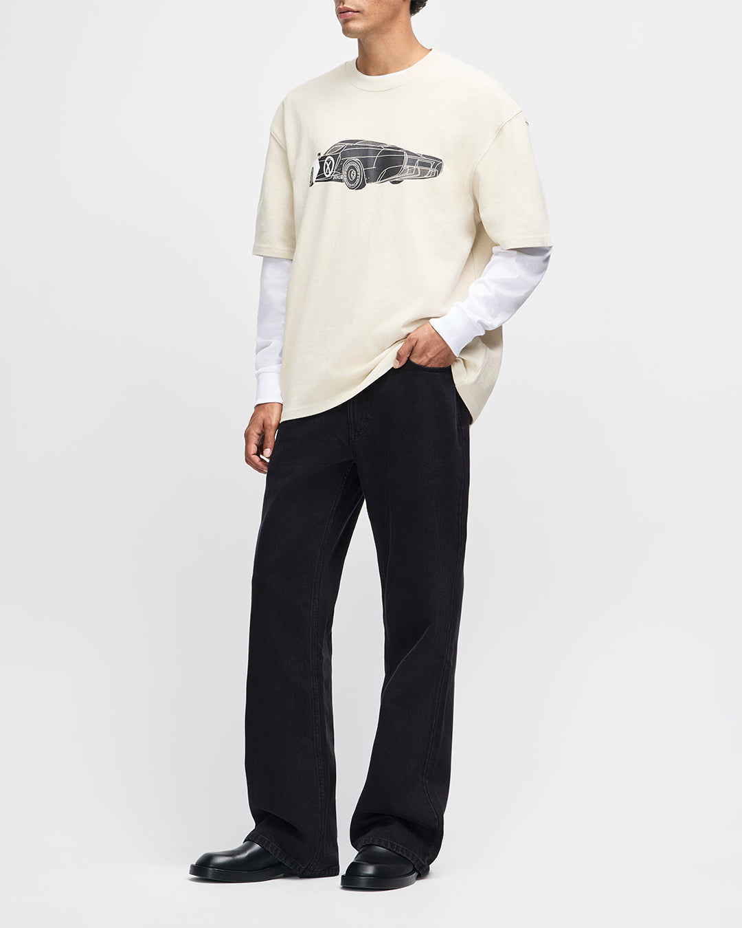 DEUS EX MACHINA Deus x AGTZ Twin Tail Series Tee - Bone White