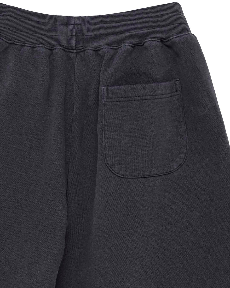 DEUS EX MACHINA SHIELD GARMENT DYED TRACK SHORT - BLACK