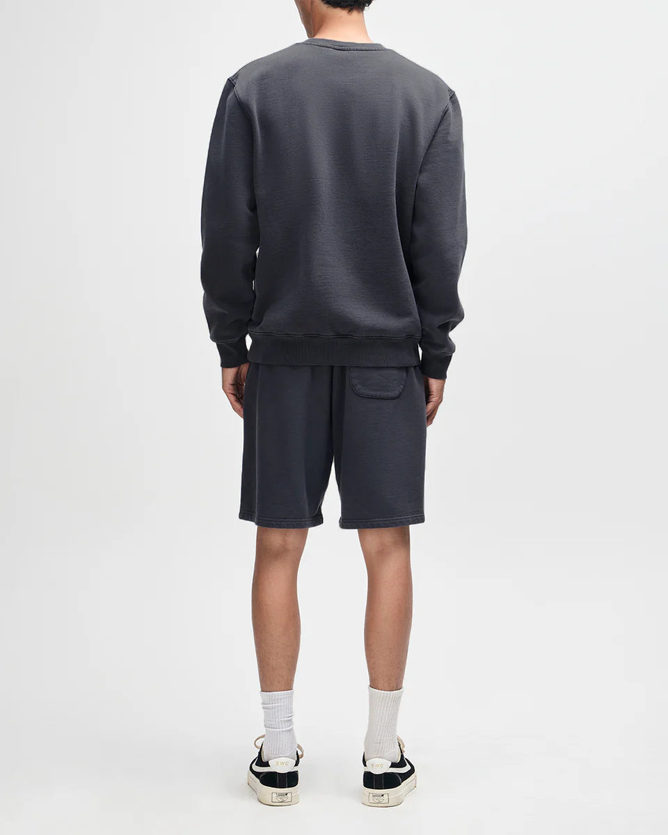 DEUS EX MACHINA SHIELD GARMENT DYED TRACK SHORT - BLACK