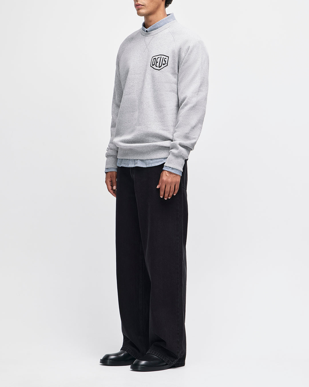 DEUS EX MACHINA VENICE ADDRESS CREW - GREY MARLE
