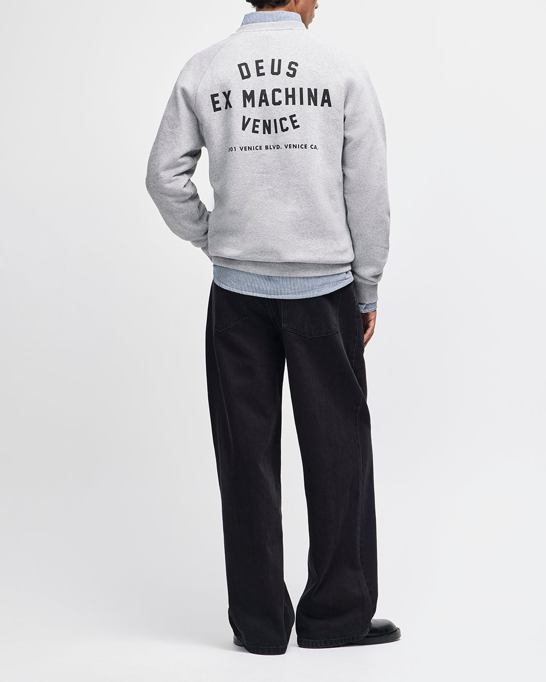 DEUS EX MACHINA VENICE ADDRESS CREW - GREY MARLE