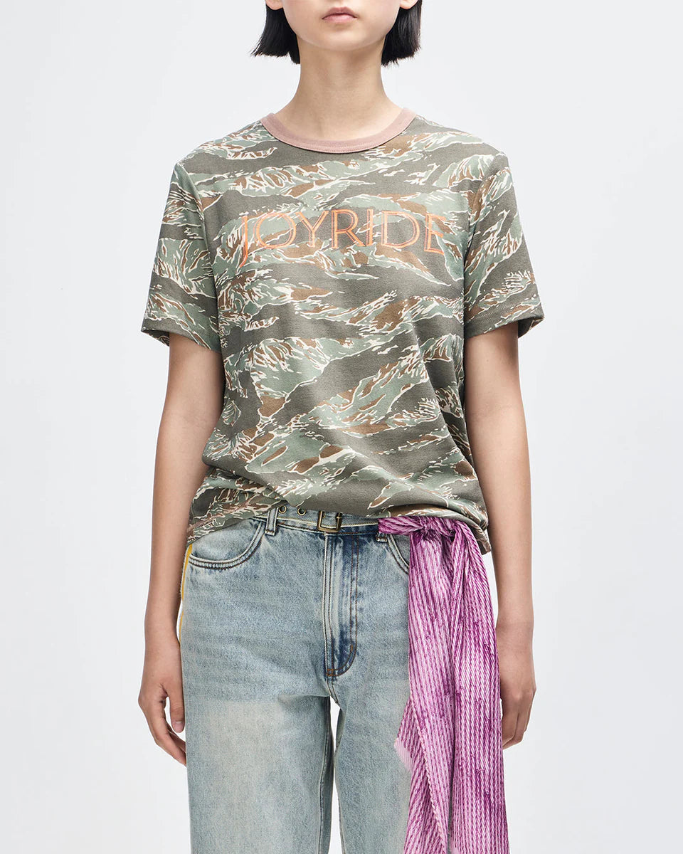 DEUS EX MACHINA JOYRIDE RINGER TEE - GROUND COVER GREEN