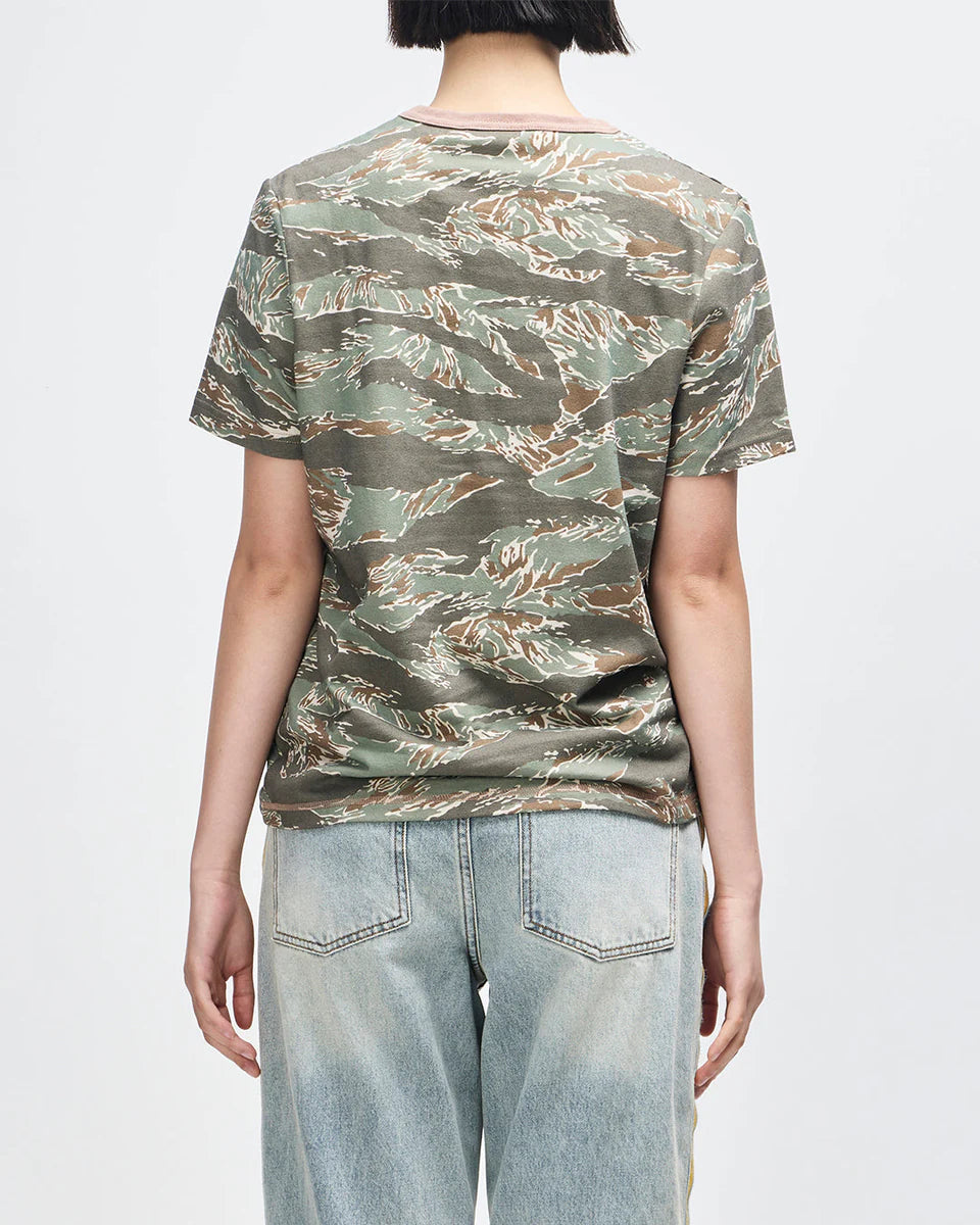 DEUS EX MACHINA JOYRIDE RINGER TEE - GROUND COVER GREEN