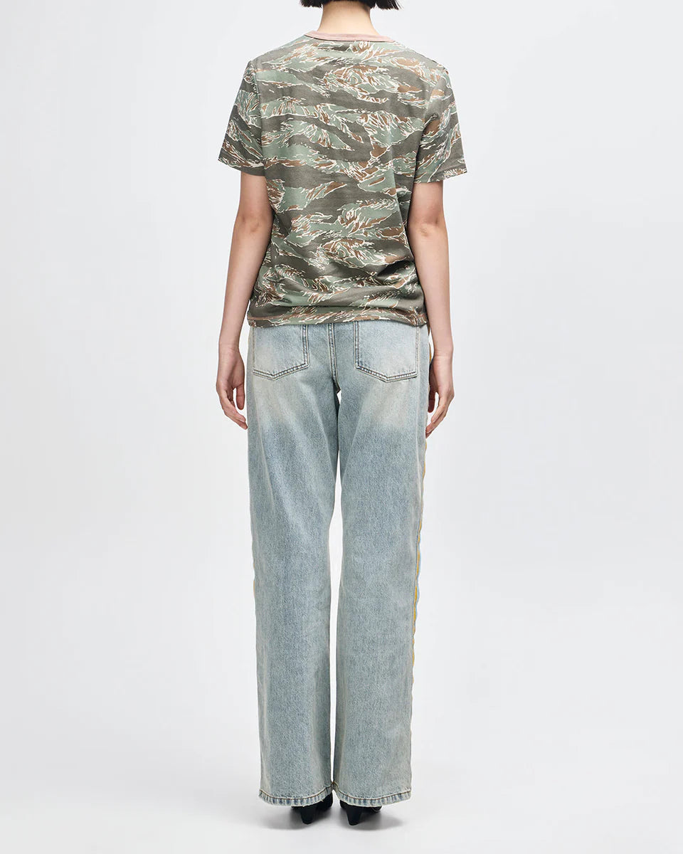 DEUS EX MACHINA JOYRIDE RINGER TEE - GROUND COVER GREEN