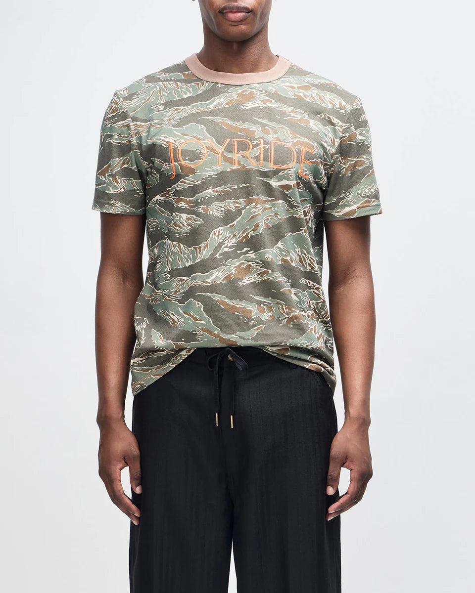 DEUS EX MACHINA JOYRIDE RINGER TEE - GROUND COVER GREEN