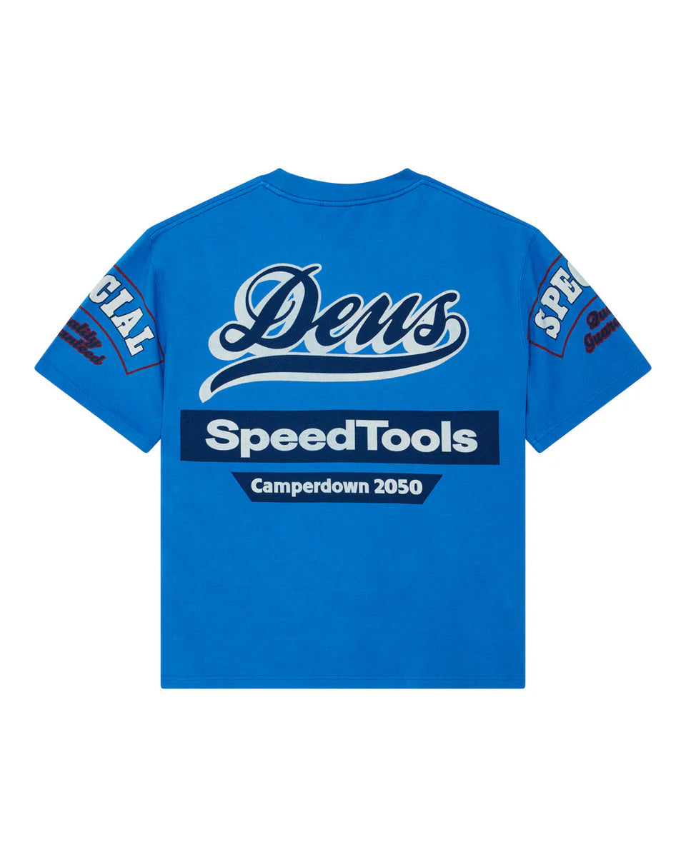 DEUS EX MACHINA FLOHMARKT OVERSIZED TEE - DAPHNE BLUE