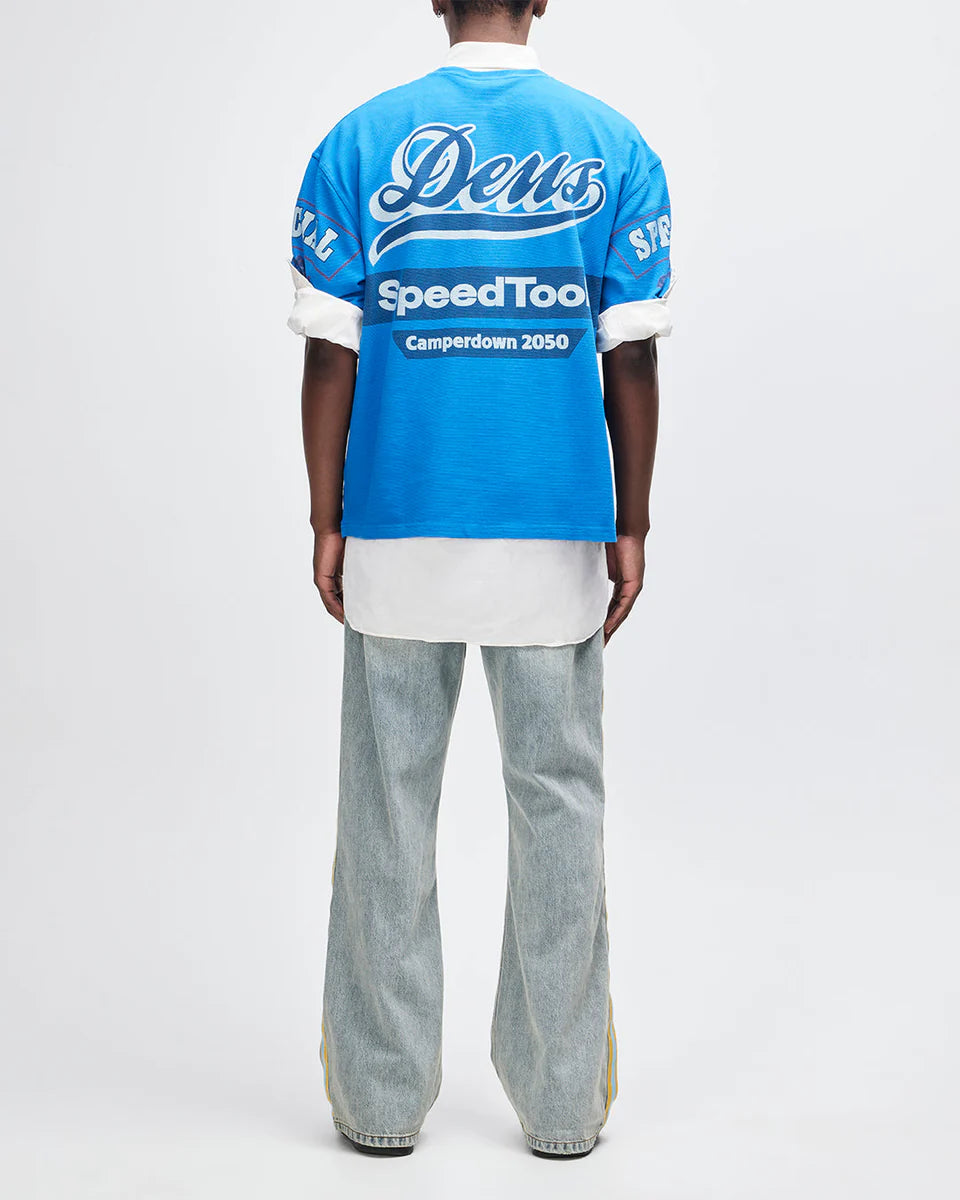 DEUS EX MACHINA FLOHMARKT OVERSIZED TEE - DAPHNE BLUE