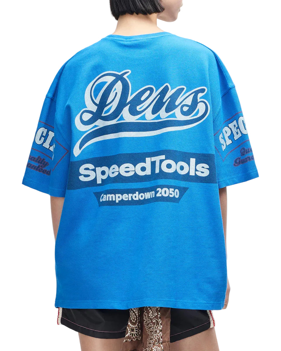 DEUS EX MACHINA FLOHMARKT OVERSIZED TEE - DAPHNE BLUE