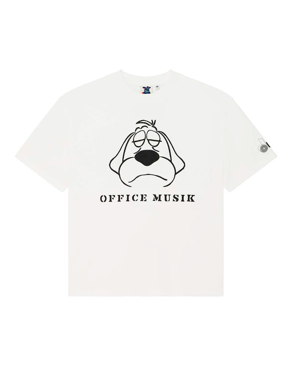 DEUS EX MACHINA OFFICE MUSIQUE TEE - VINTAGE WHITE