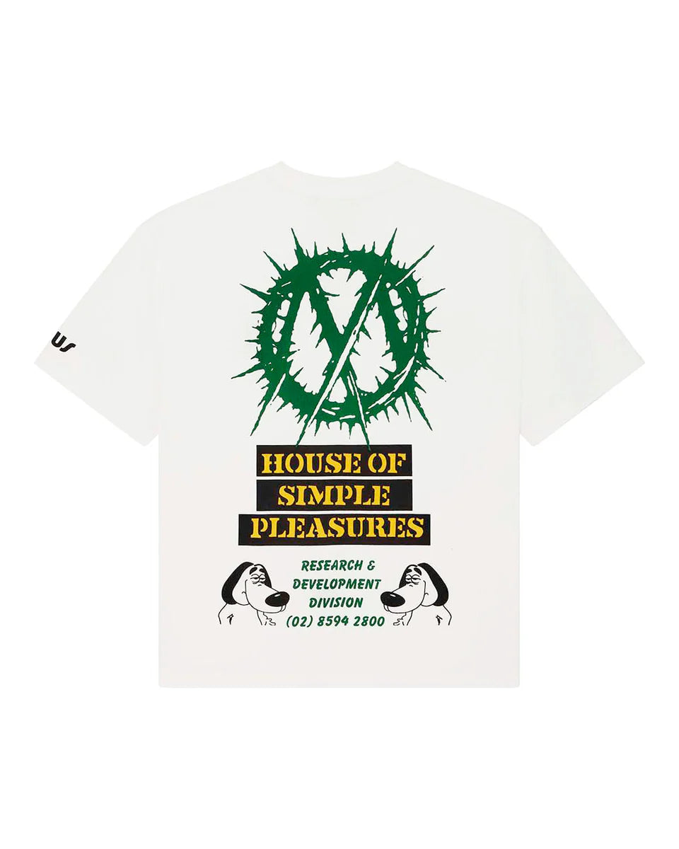 DEUS EX MACHINA OFFICE MUSIQUE TEE - VINTAGE WHITE