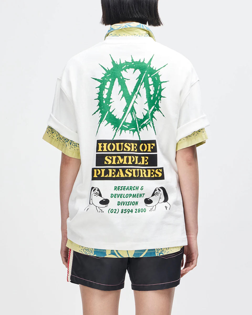 DEUS EX MACHINA OFFICE MUSIQUE TEE - VINTAGE WHITE