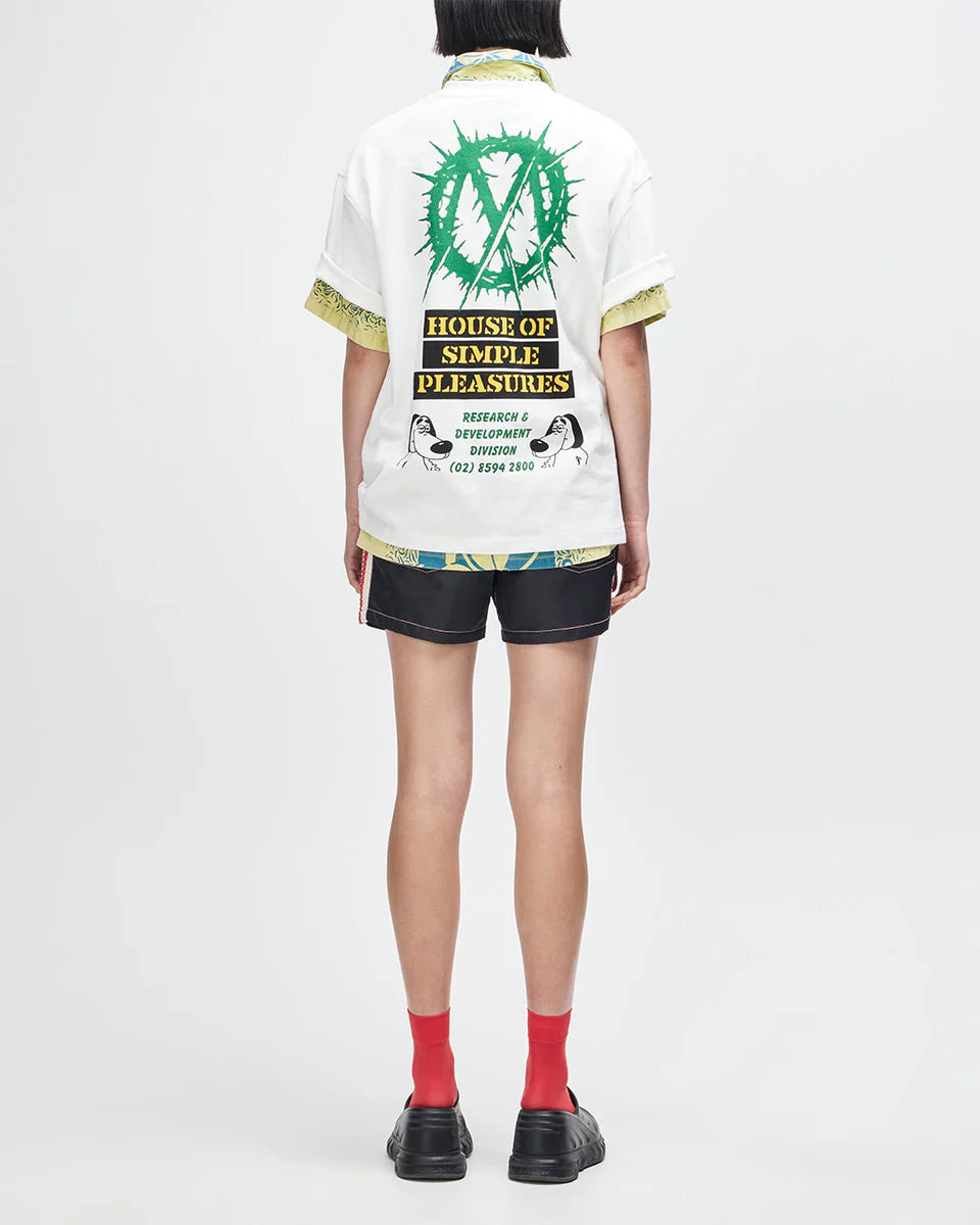 DEUS EX MACHINA OFFICE MUSIQUE TEE - VINTAGE WHITE