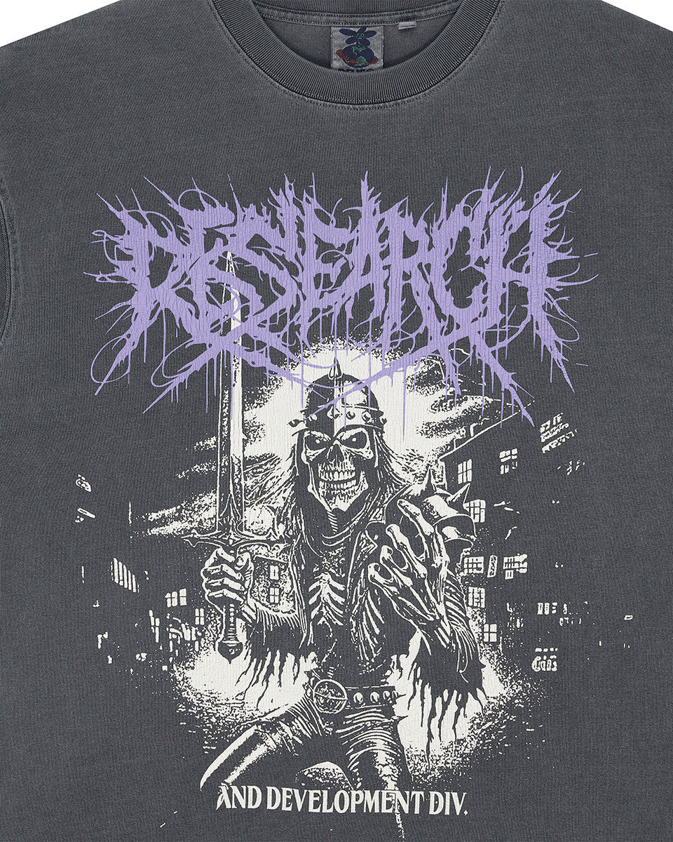 DEUS EX MACHINA METAL FABRICATOR TEE - ANTHRACITE