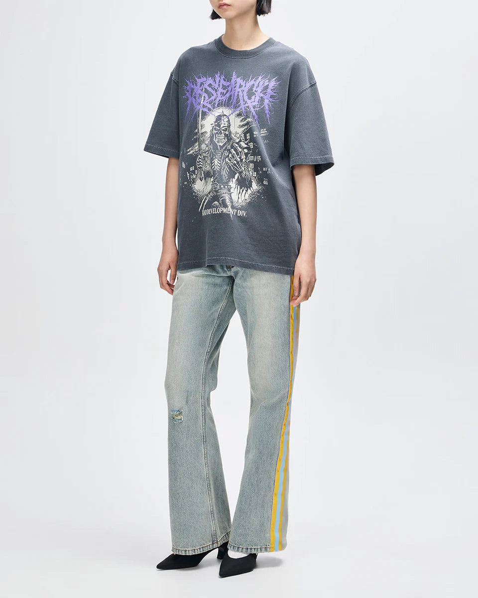 DEUS EX MACHINA METAL FABRICATOR TEE - ANTHRACITE