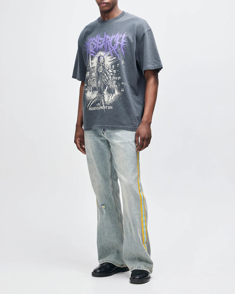 DEUS EX MACHINA METAL FABRICATOR TEE - ANTHRACITE