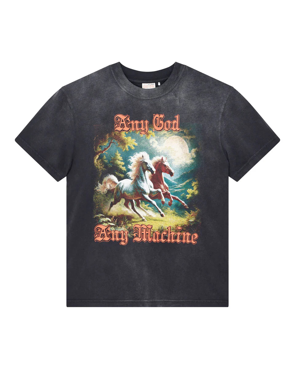 DEUS EX MACHINA HORSEPLAY TEE - BLACK BEAUTY