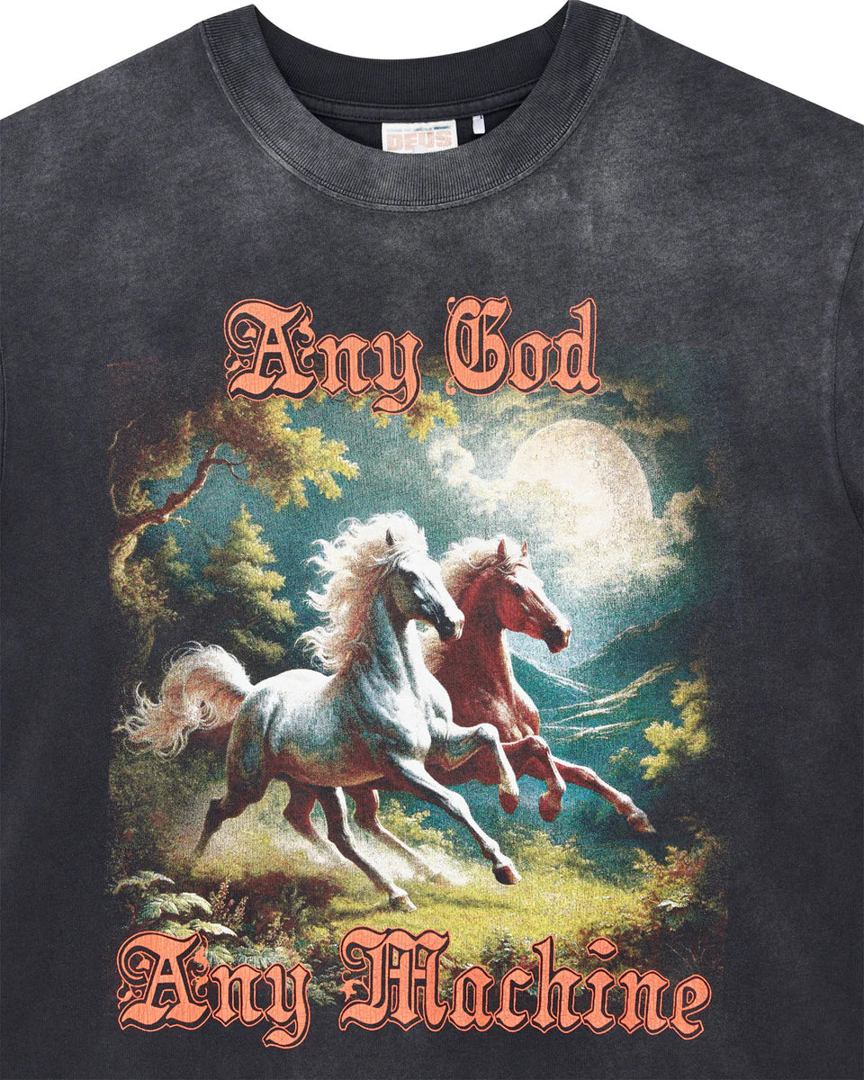 DEUS EX MACHINA HORSEPLAY TEE - BLACK BEAUTY