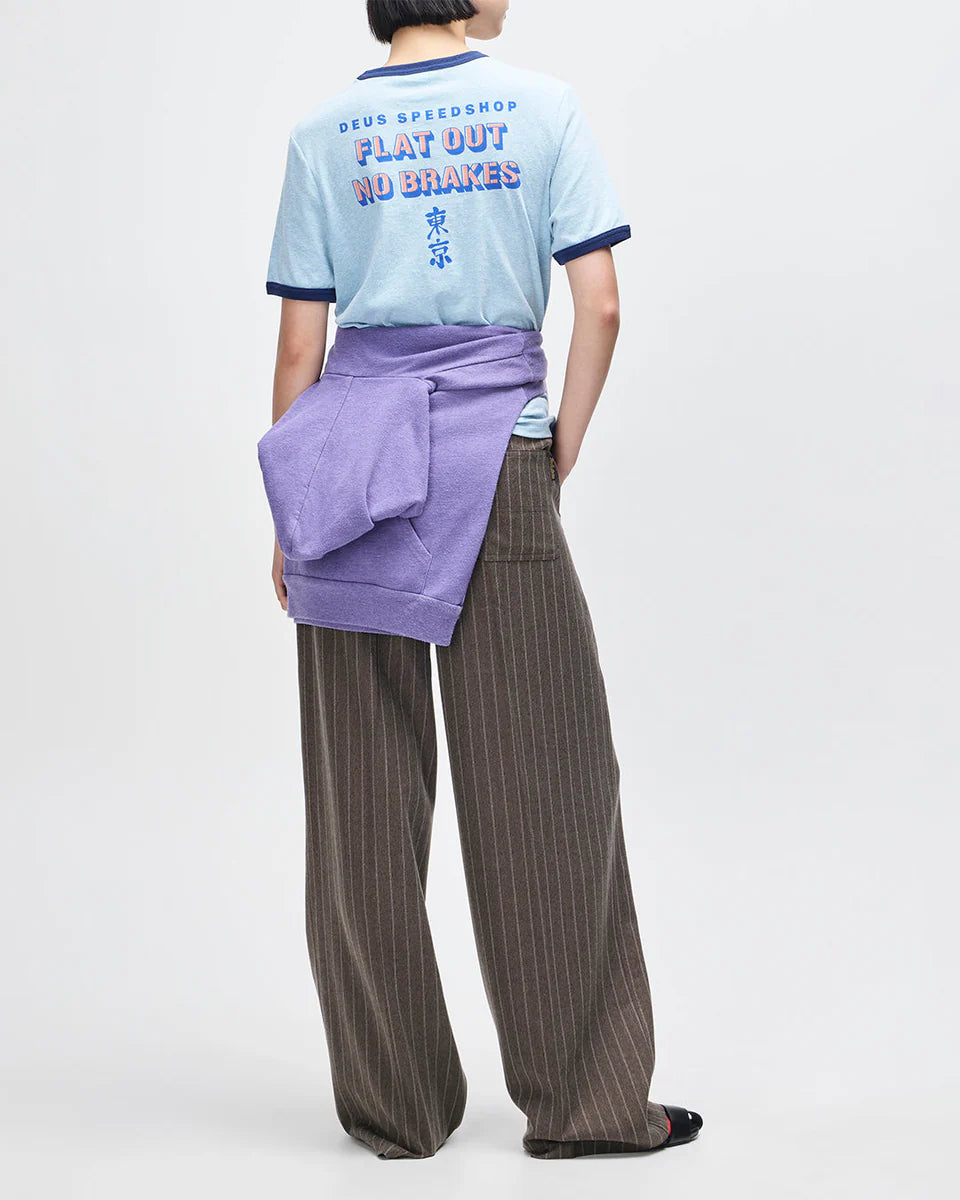 DEUS EX MACHINA FLAT OUT TEE - STRONG BLUE