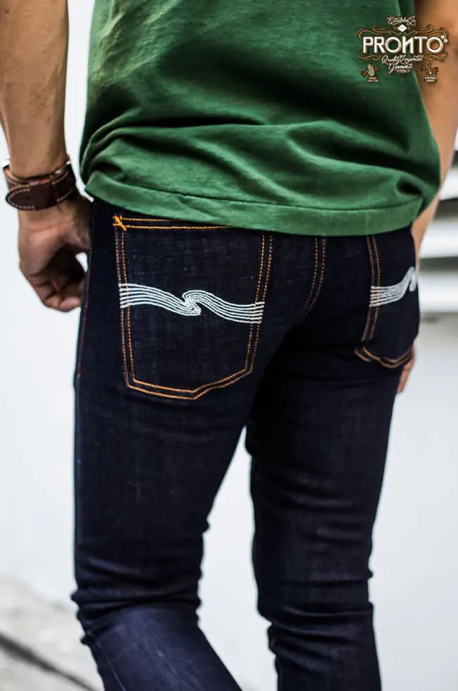 NUDIE JEANS TIGHT LONG JOHN - DRY DARK ECRU