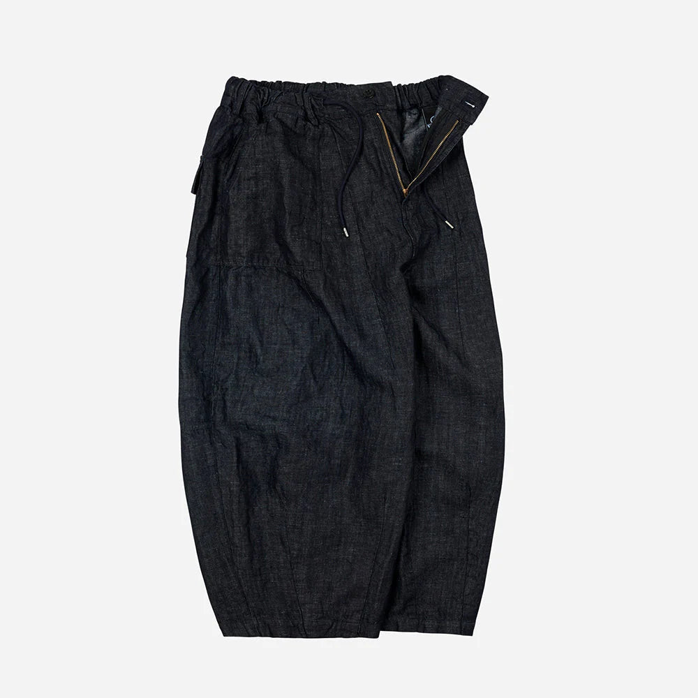 FRIZM WORKS DENIM BALLOON PANTS - INDIGO